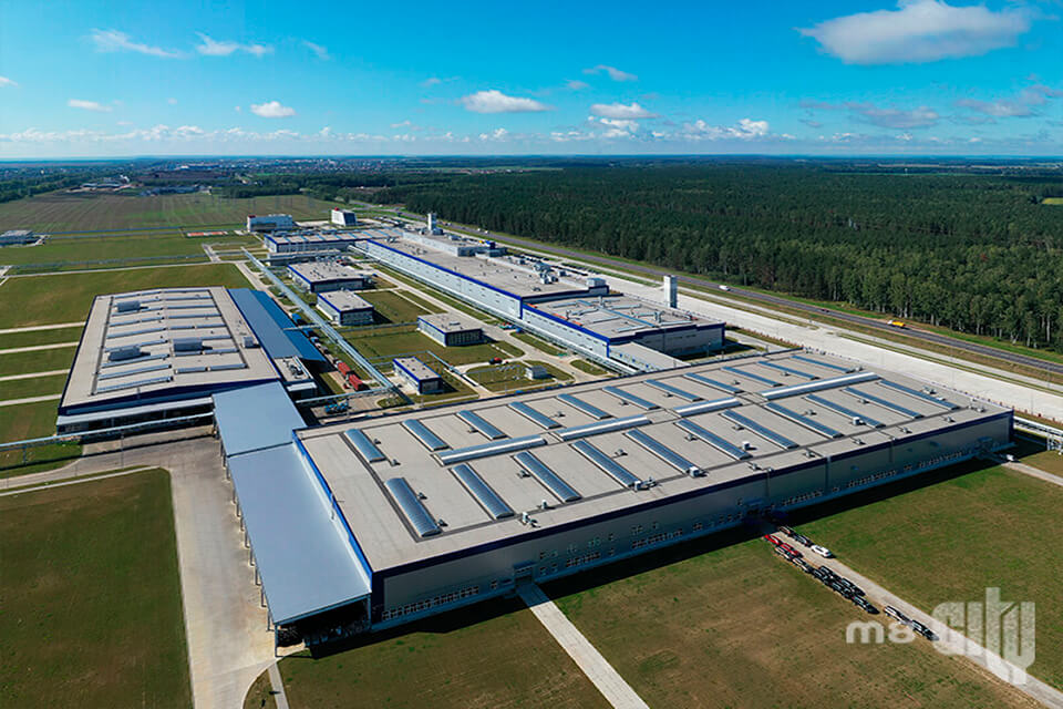 Зенитные фонари M8CITY pro теперь и на новом заводе по производству автомобилей «Geely» 