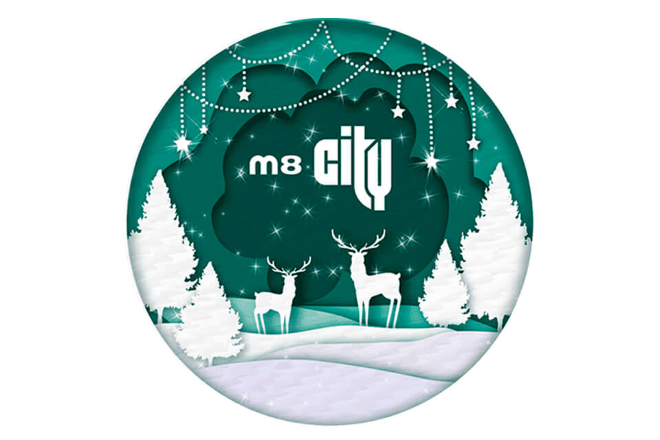 Команда М8 Сити поздравляет Вас с наступающими новогодними праздниками! 